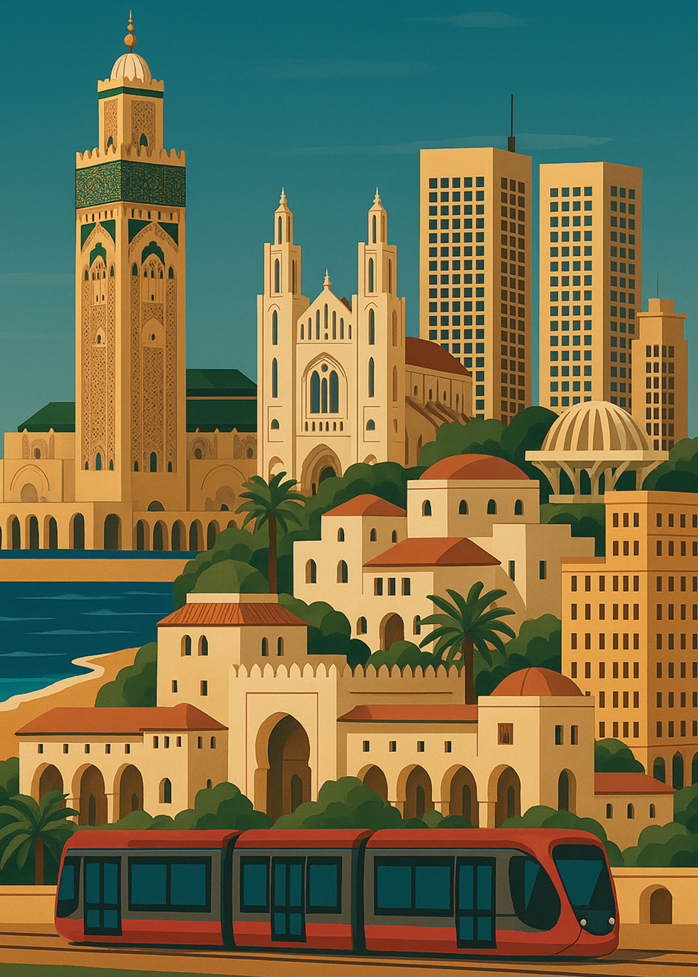 Bienvenue à Casa – design Crafties en diamond painting 50×70 cm