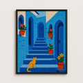 Chefchaouen Blues – diamond painting 40×50 cm | Crafties