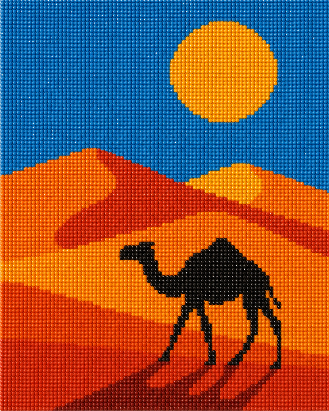 Soleil sur les Dunes – design Crafties en diamond painting 40×50 cm