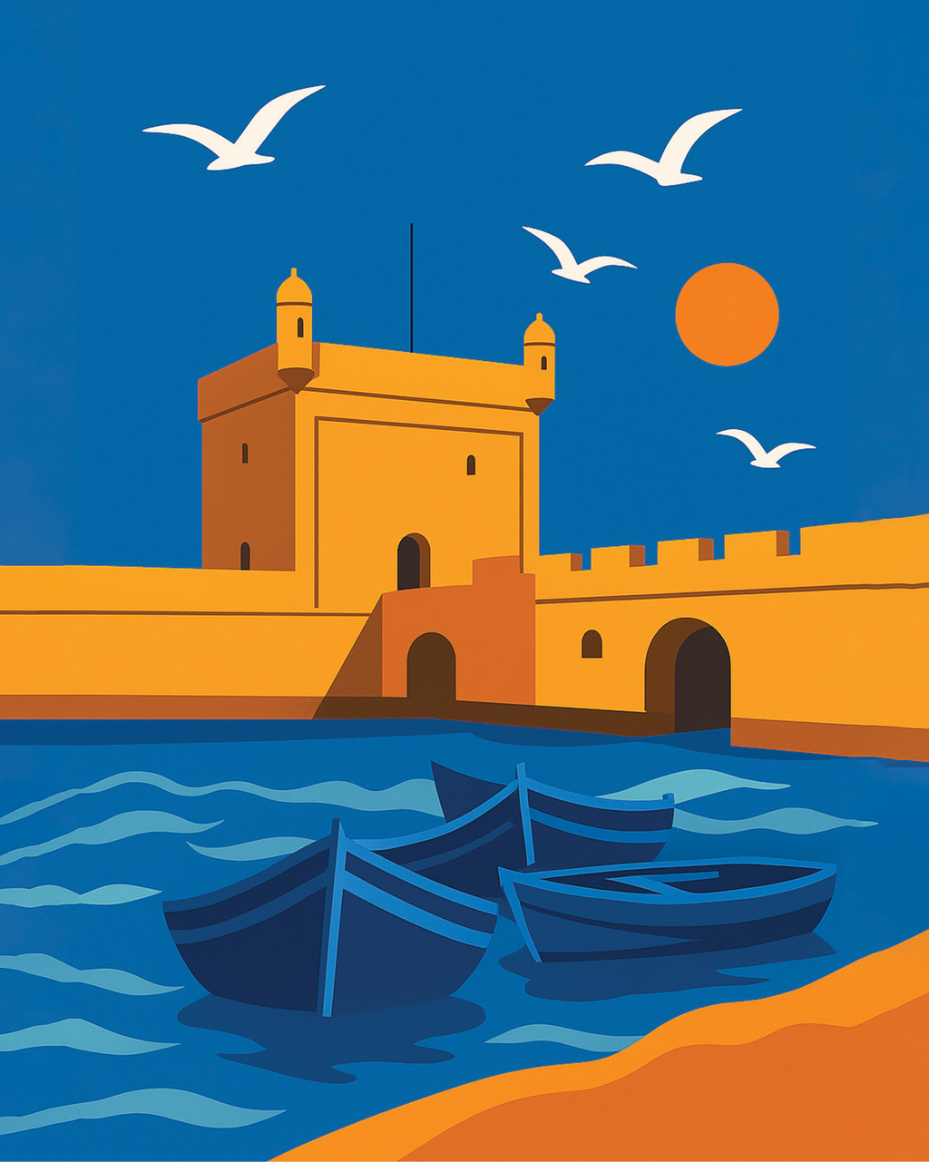 Essaouira Breeze – design Crafties en diamond painting 40×50 cm