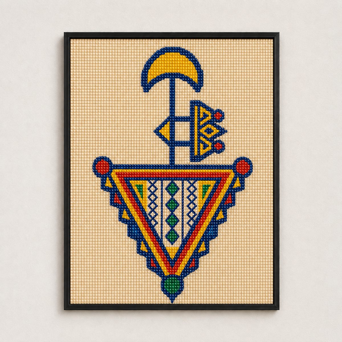 Fibule Tamazight – diamond painting 40×50 cm | Crafties