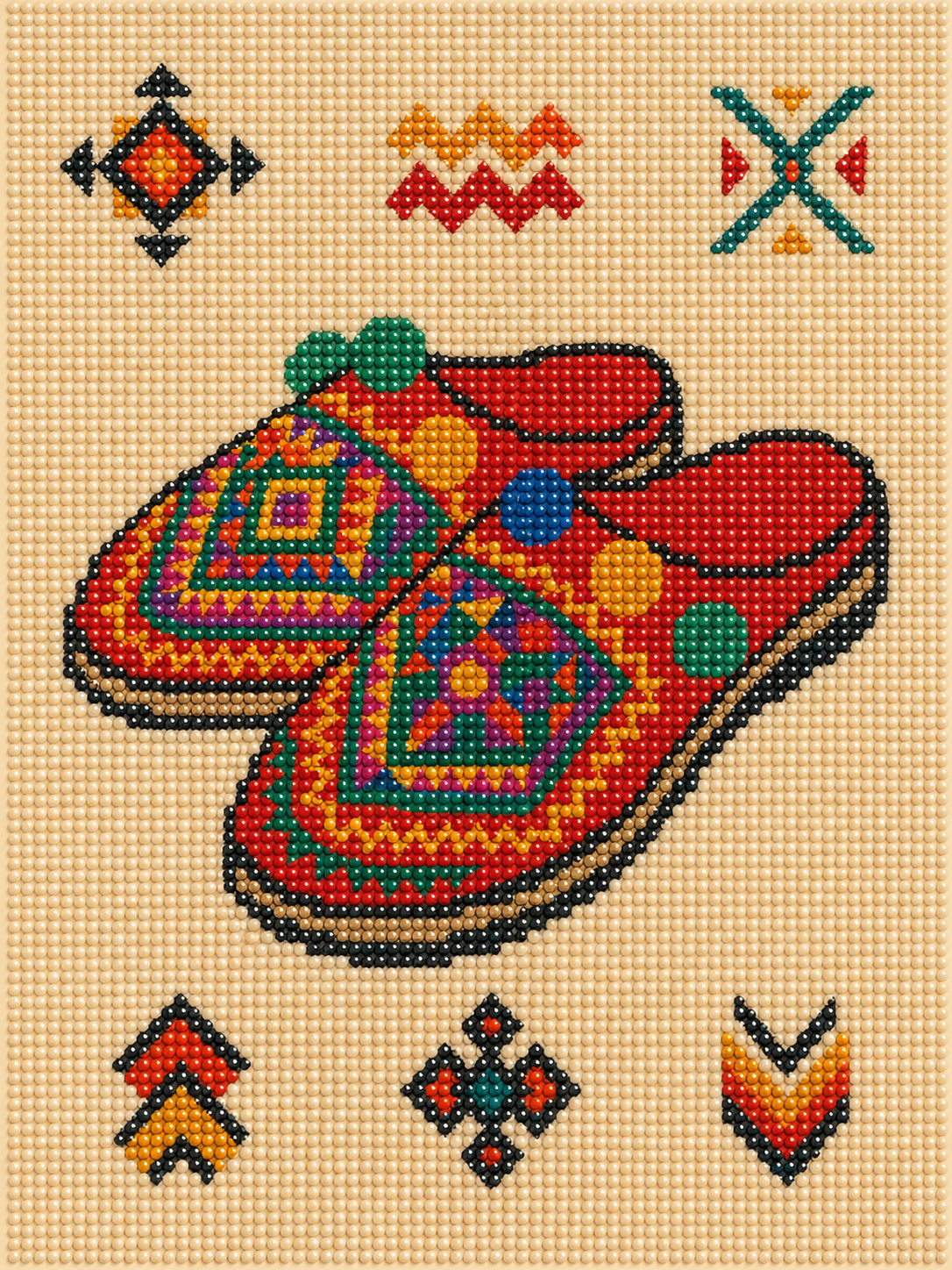 Idoukane – kit de diamond painting 30×40 cm | Crafties