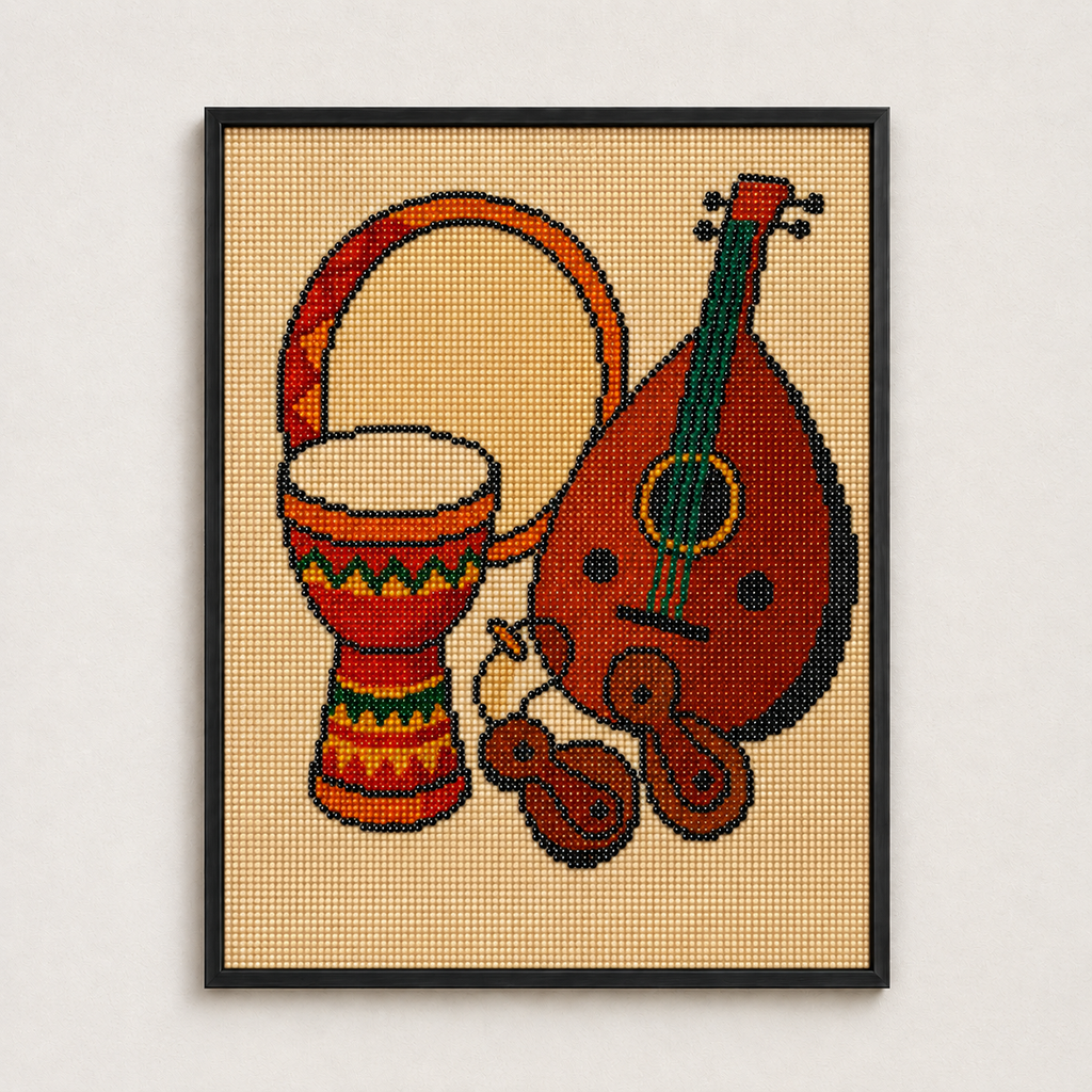 Rythmes du Maroc – diamond painting 30×40 cm | Crafties