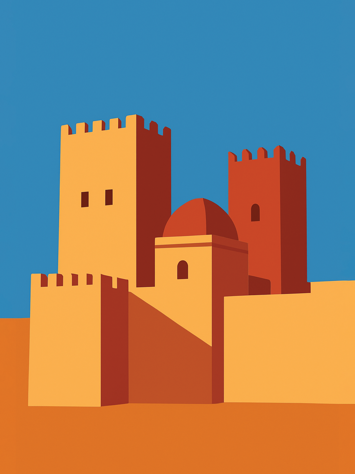 Kasbah du Sud – design Crafties en diamond painting 30×40 cm