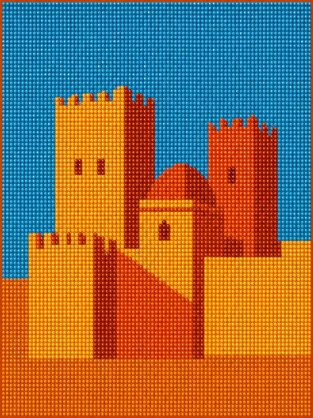 Kasbah du Sud – kit de diamond painting 30×40 cm | Crafties