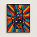Khmissa Pop – diamond painting 40×50 cm | Crafties