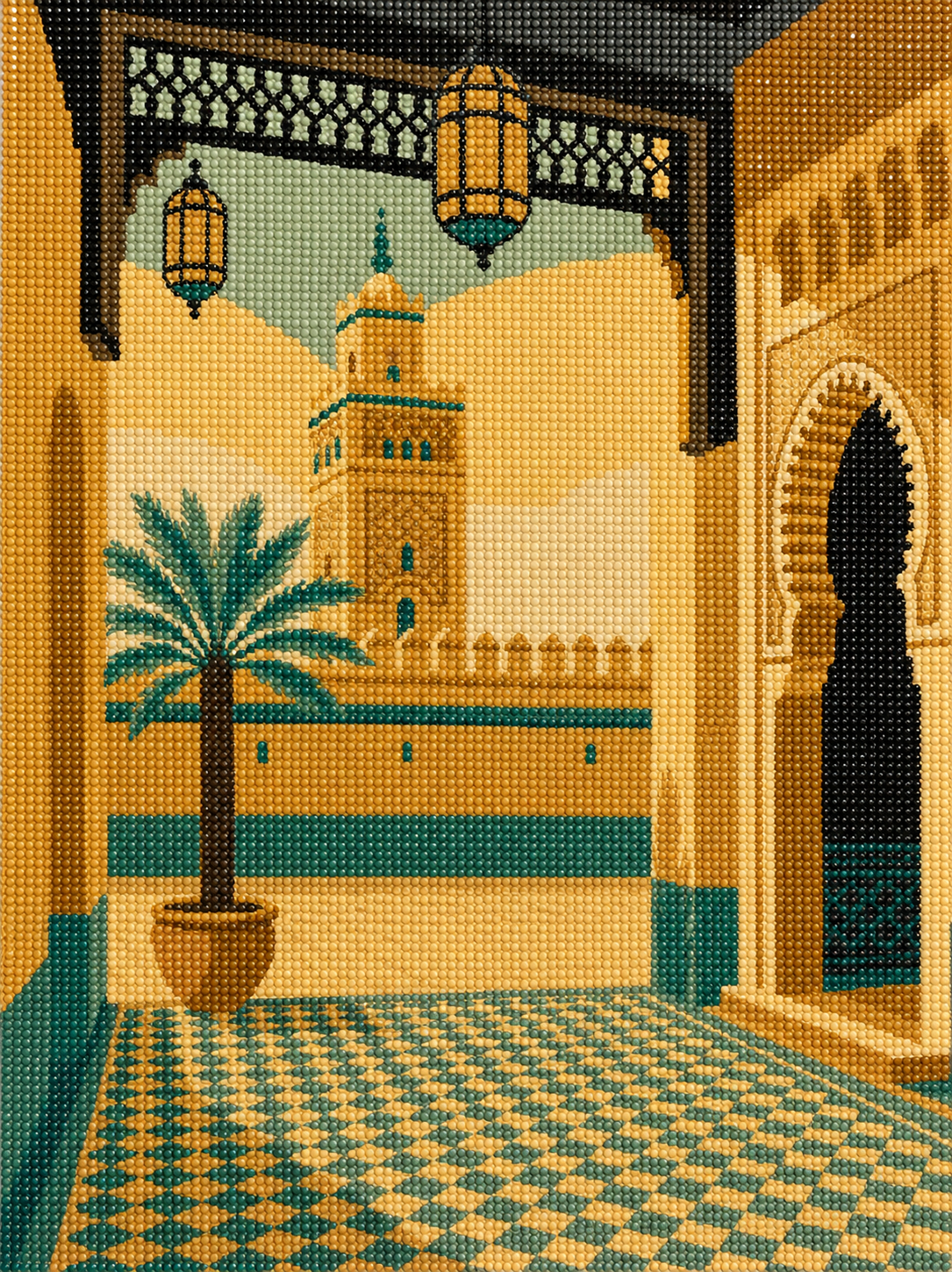Marrakech Vibes – kit de diamond painting 50×70 cm | Crafties