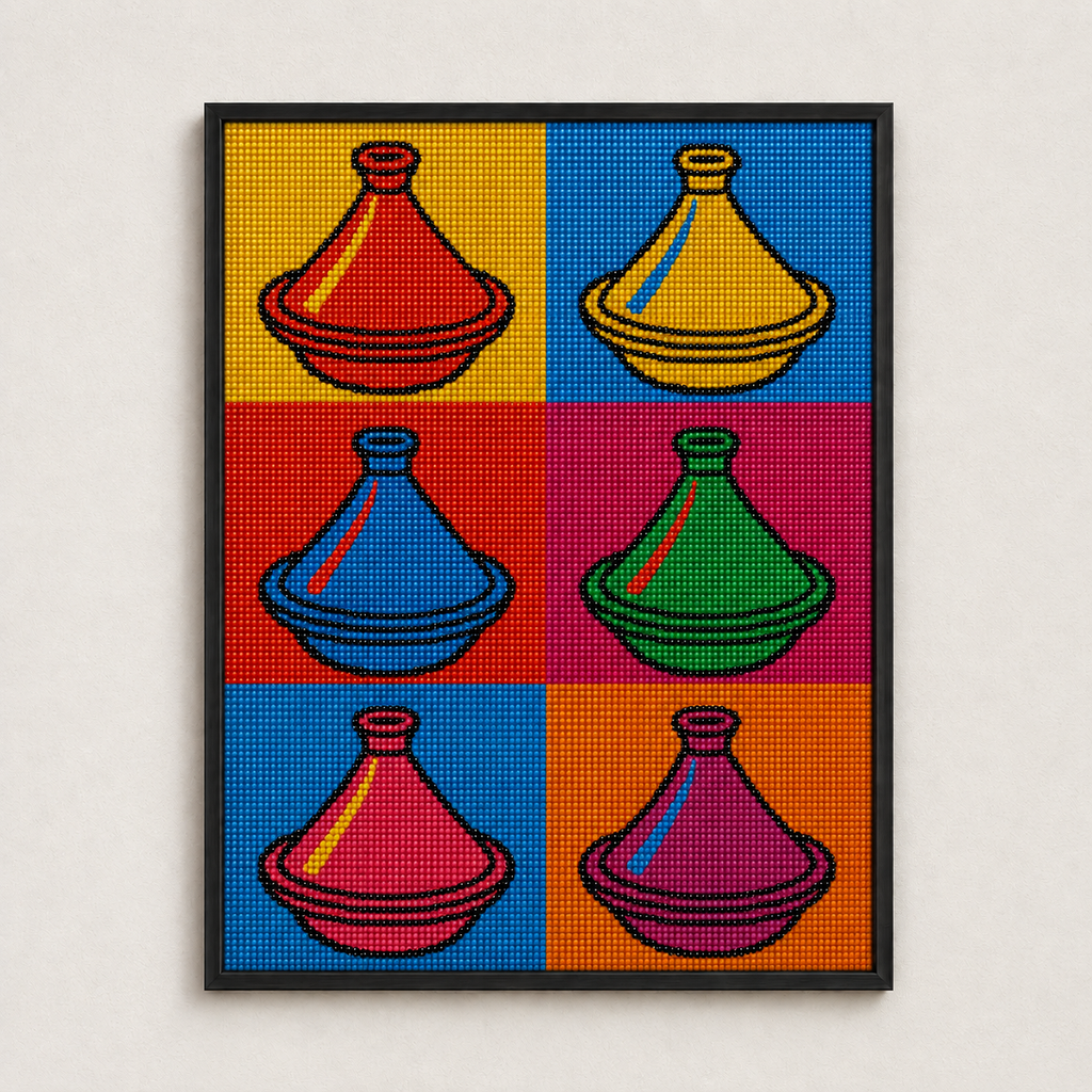 Tajy Warhol – diamond painting 30×40 cm | Crafties