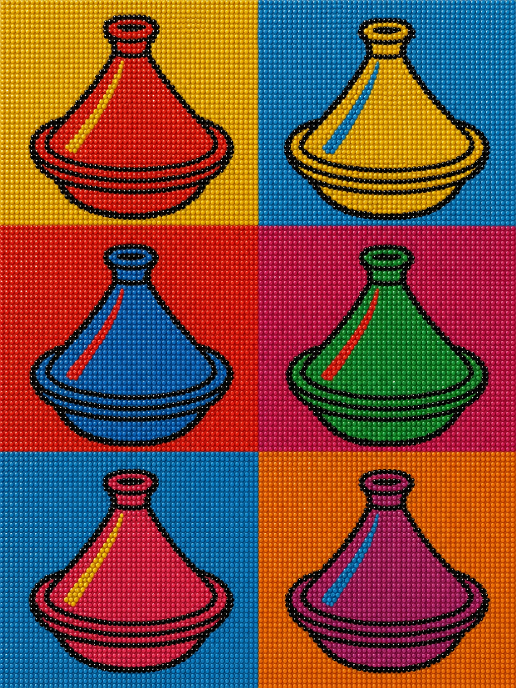 Tajy Warhol – kit de diamond painting 30×40 cm | Crafties