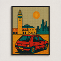 P’tit Taxi – diamond painting 30×40 cm | Crafties