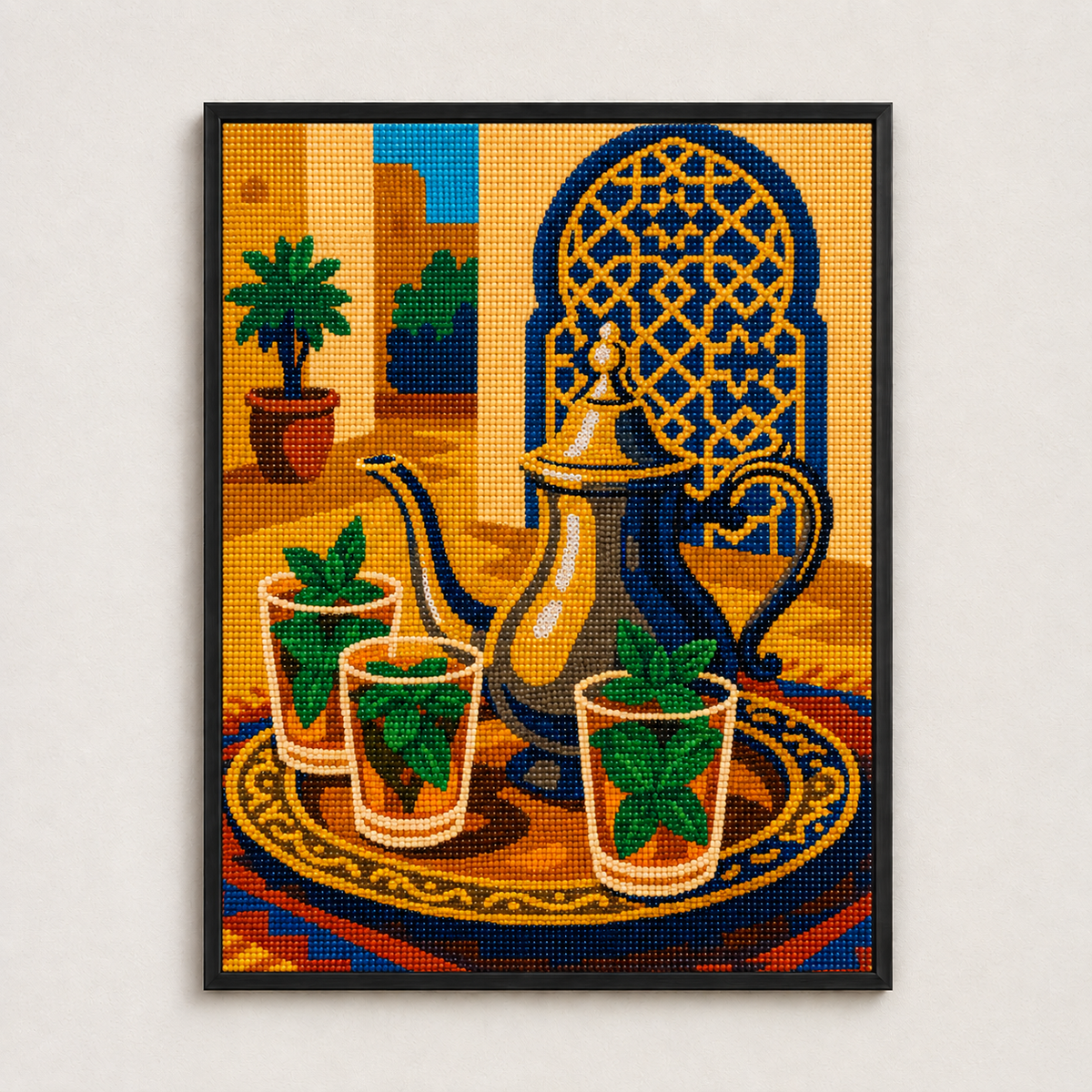 Mint Tea & Me – diamond painting 50×70 cm | Crafties